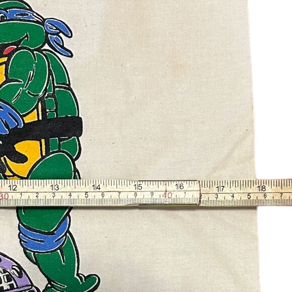 Vtg 1980’s TMNT Teenage Mutant Ninja Turtles Canvas Cloth Laundry Utility Bag - Picture 5 of 6
